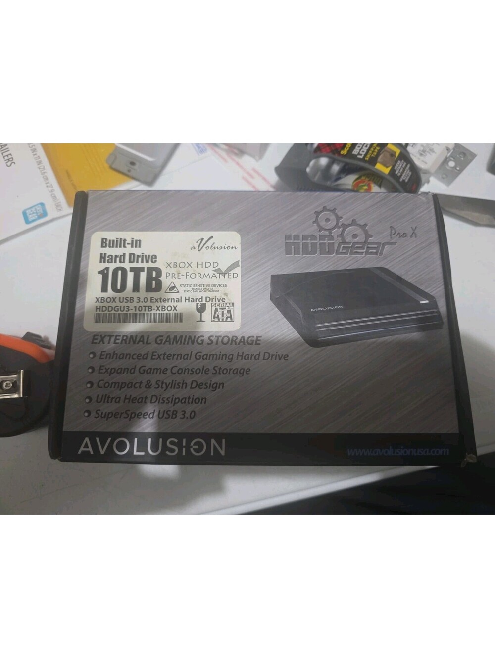 Avolusion HDDGear Pro X 10TB USB 3.0 External Gaming Hard Drive -XBOX Series X,S